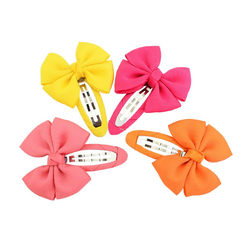 Barrettes pour cheveux à nœud papillon, couleur unie, accessoires mignons pour bébés filles, couvre-chef, Barrettes pour enfants,