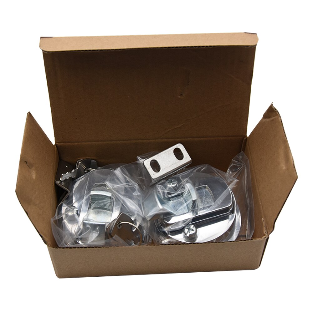 4pcs Flush Mount Hatch Flush Pull Latch Marine Lock with Key Stainless Steel Camper Car RV Door push Lock Key for Boat Yacht