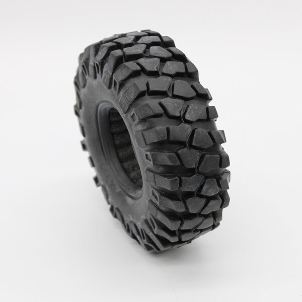 Gummidæk 1.9 " dæk 1.9 tommer dæk med svamp 98/100/108/110/114/120mm til rc crawler bilmodeller aksial scx 10 90046 d90 trx -4: 98mm