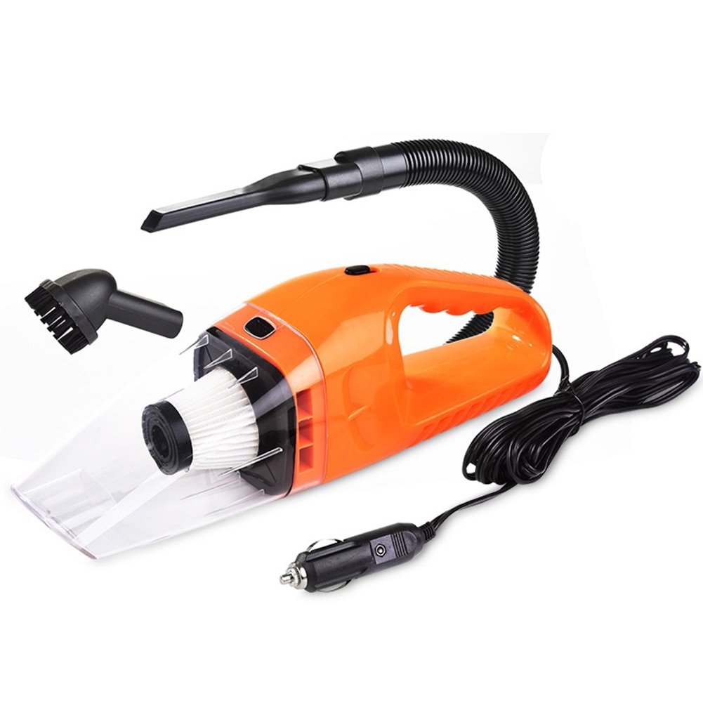 12V 120W Auto Stofzuiger High Power Nat Droog Tweeërlei Gebruik Handheld Draagbare Stofzuiger Hoover Cleaner Grote vent Cleaner voor Home/Auto: Orange