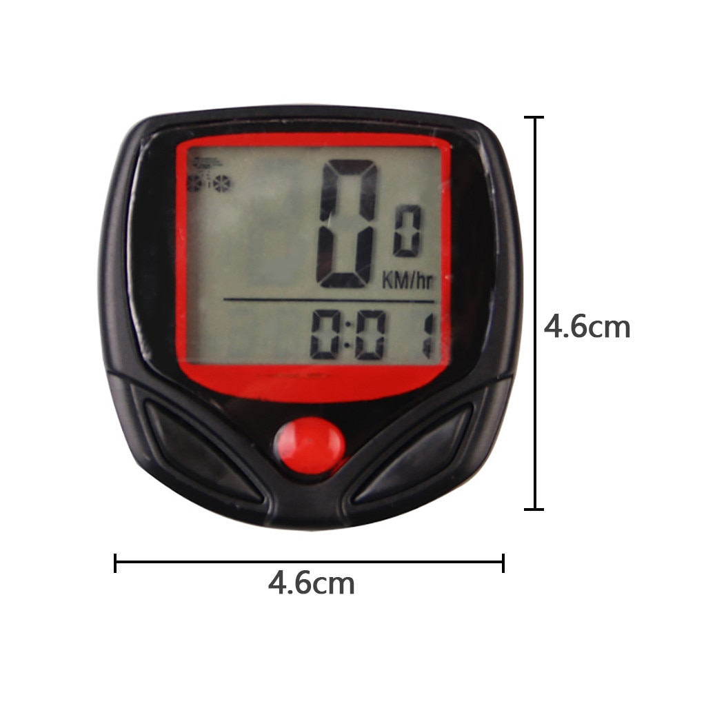 Fiets Waterdichte Bedrade Multi-Functionele Mtb Bike Fietsen Kilometerteller Stopwatch Snelheidsmeter Horloge Led Digitale Rate #30