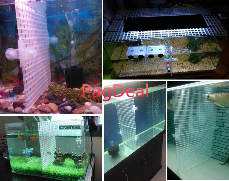 Panneau de séparation d'aquarium | Séparateur de réservoir de poissons multifonctionnel, panneau d'isolation de fond de gravier, filet de Filtration, plateau de plaque