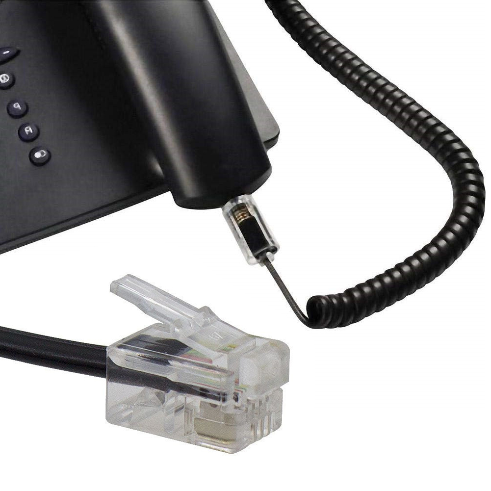 Conector giratorio de 360 grados de 2 piezas, equipo eléctrico de oficina, Cable de teléfono, mango de mano, bobina giratoria, antibobinado