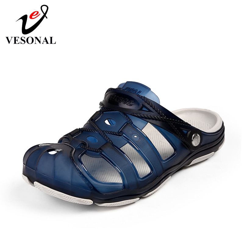 Vesonal kesä hengittävät ontot tohvelit miesten kengät reikäkengät hyytelö mies vesi ranta tossut liukumäet kala muovi