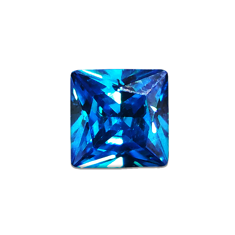 Corindón Ceilán mar azul zafiro gemas forma Circular cojín facetado corte suelto aguamarina piedras preciosas conjunto caja de: Azul