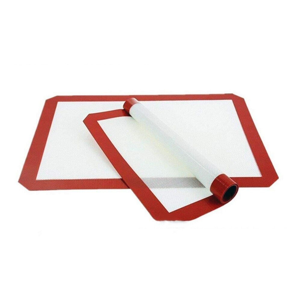 Non-stick matkvalitet silikon bakmatta bakplåt bakade bakverk säkerhetsverktyg rullande deg matta stor storlek 30 x 40cm kökstårta