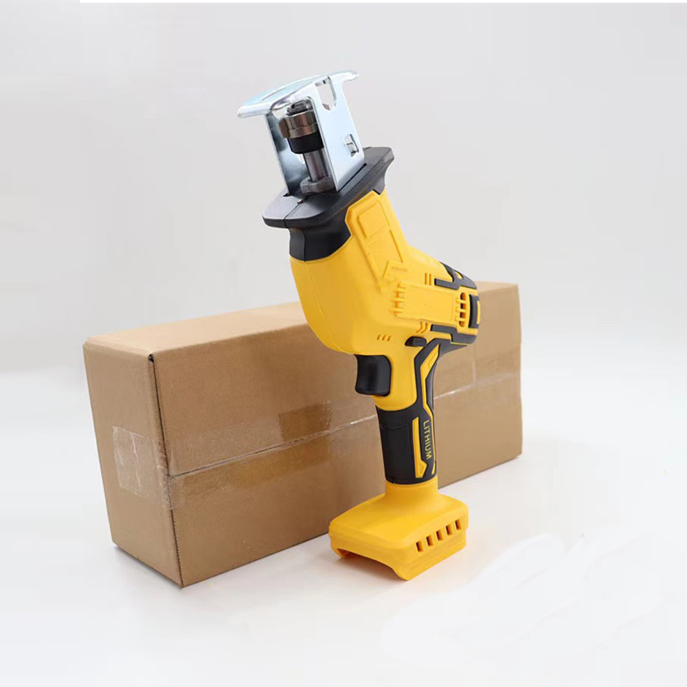 Elektrische Säbelsäge, elektrisches Pferdemesser, kleine tragbare draussen-Schneidsäge, passend für Makita/Dewalt/Milwaukee 18 V Akku: Braun