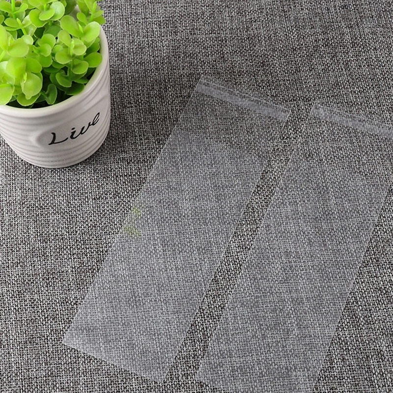 100Pcs Clear Plastic Self Adhesive Bag Small Mini Resealable Packaging Self Sealing Fresh-keeping Dustproof Cookie Part Can