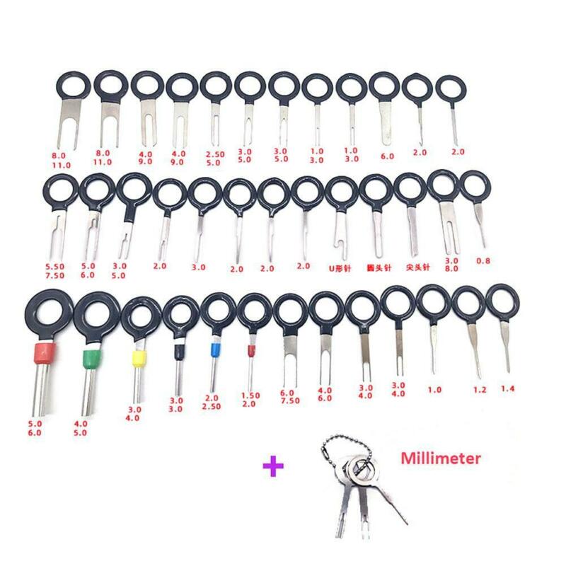 41pcs Terminal Naald Remover Rvs Auto motorfietsen Elektrische Pin Extractor Plug Bedrading Connector Hand Repair Tool