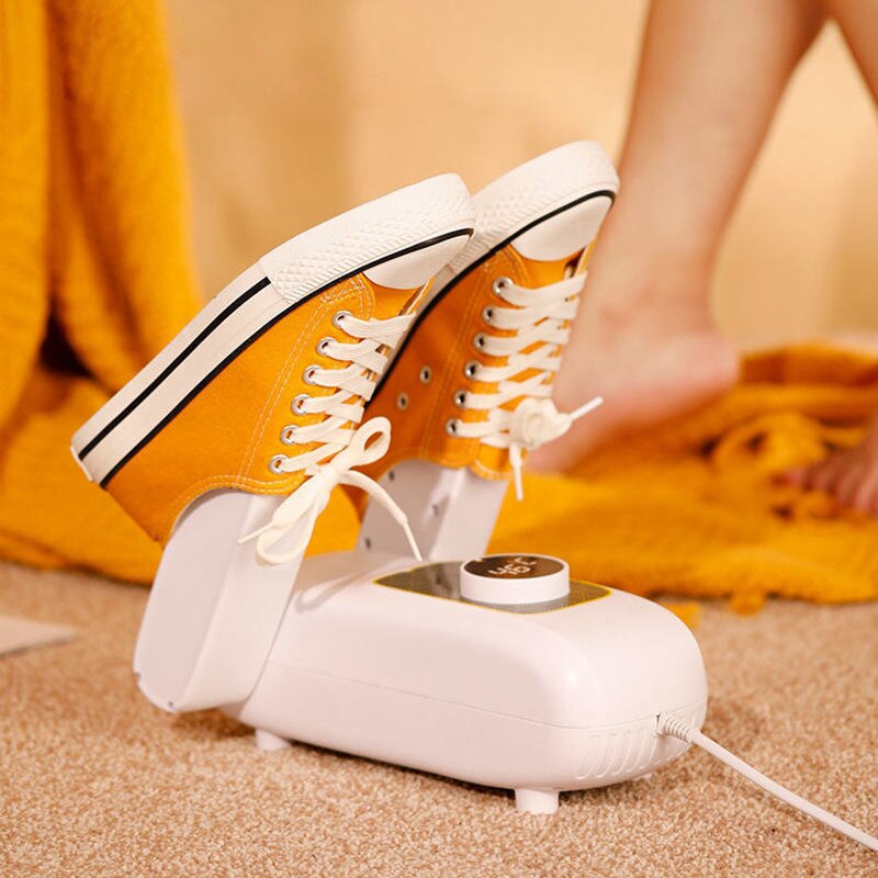 DMWD Ultraviolet rays Shoe Dryer Foot Protector Remove Odor Device Boot Shoes Drier Heater Touch panel Shoe Socks dryer Timer