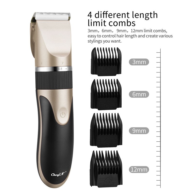 Hair Trimmer Cordless Portable Hair Cutting Machine Rechargeable Low Noise Cutter For Adult Barber Hair Clipper