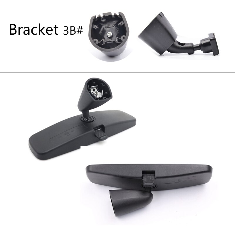 4.3 Inch TFT LCD Screen Car Rear View Mirror Monitor with Special Original Bracket 2 Video Input for Parking Assitance System: Bracket 3B