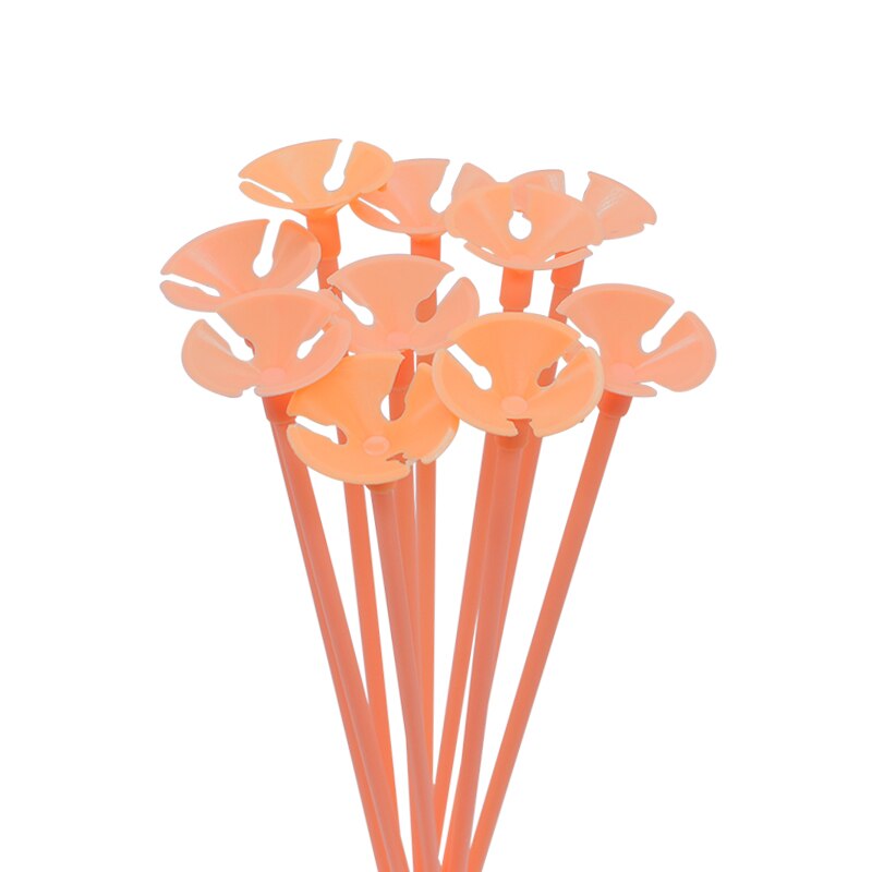 10Pcs Folie Latex Ballonnen Houder Sticks Met Cup Birthday Party Wedding Opblaasbare Ballen Decoratie Accessoires: macaron stick 6