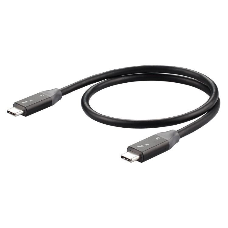 Cable Thunderbolt 3 de 100W, 2ft (USB-C a USB-C), 40gbps (USB 3,1 y 3,2 compatibles) con PD 3,0, de energía, Compatible con tipo C