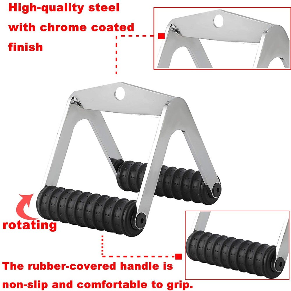 1.3kg Triceps Pull Down Attachment Cable Machine Accessories for Home Gym LAT Weight Fitness Lifting DIY Gym Accessories