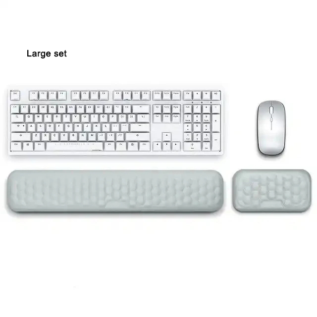 Tastatur-Handgelenkauflage, Memory-Schaum, Tastatur, Maus, Handgelenkauflage, ergonomisches , Handgelenkpolster für Computer, Tastatur, Laptop, Handgelenk: Braun