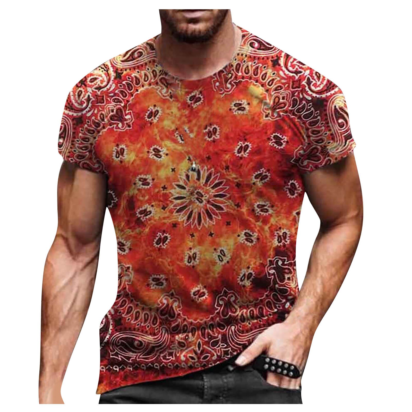 3d Printed T-shirt Men's Short Sleeve Summer Casual Round Neck Top T-shirt Male Streetwear Ee Shirt Homme Plus Size #22: L