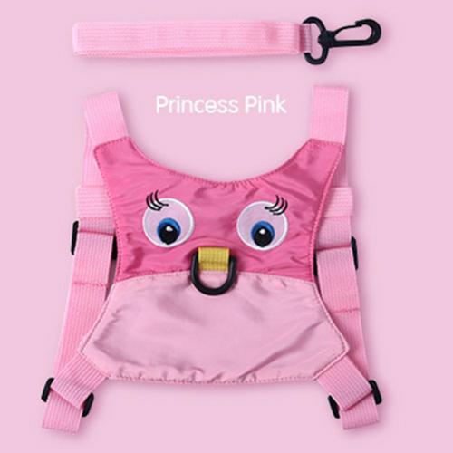 Cartoon Vorm Anti-Verloren Antislip Baby Tractie Band Kids Uitje Veiligheid Sling: Roze