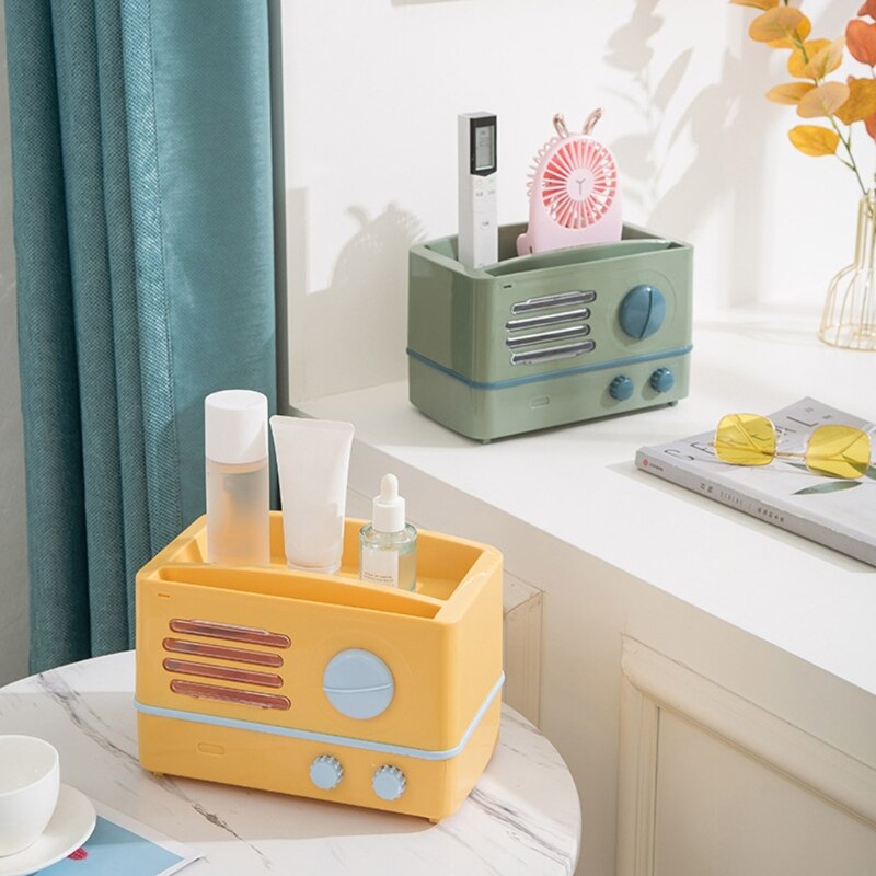 Radio Shape Toilet Paper Holder Waterproof Wall Mounted Roll Paper Tube Storage Box Tray Dispenser Shelf Bathroom