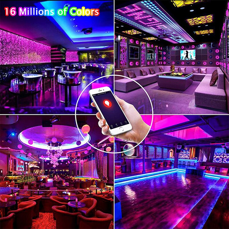 Gu10 lâmpada led inteligente, luz rgb com controle remoto por aplicativo, controle remoto, 5w, cw 2700-6500k para alexa, google home