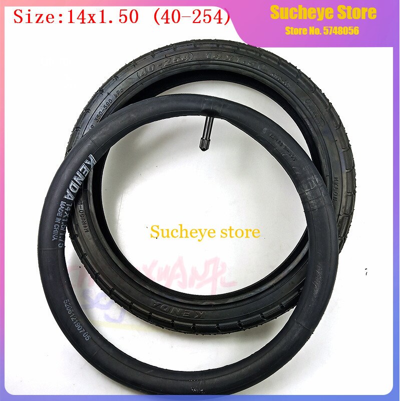 Bicycle Tyre 40-254 14X1.50 Tyre Inner Tube Bicycle Fitting 14 Inch Folding Bicycle Bike Kids Bike Wheel Tire Tire