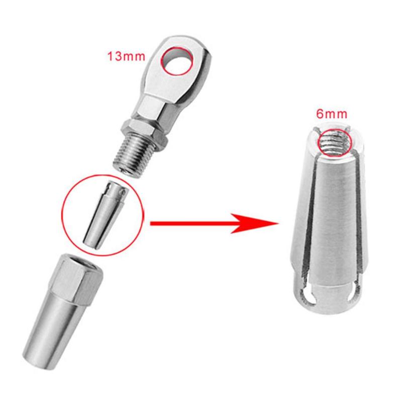 Sujecion Exterior Inoxidable Perno De Acero Inoxidable T316 Para Barandillas De Cable – Tornillo Swage Lag Rosca 3/16 Swage Roscado Acero Inoxidable