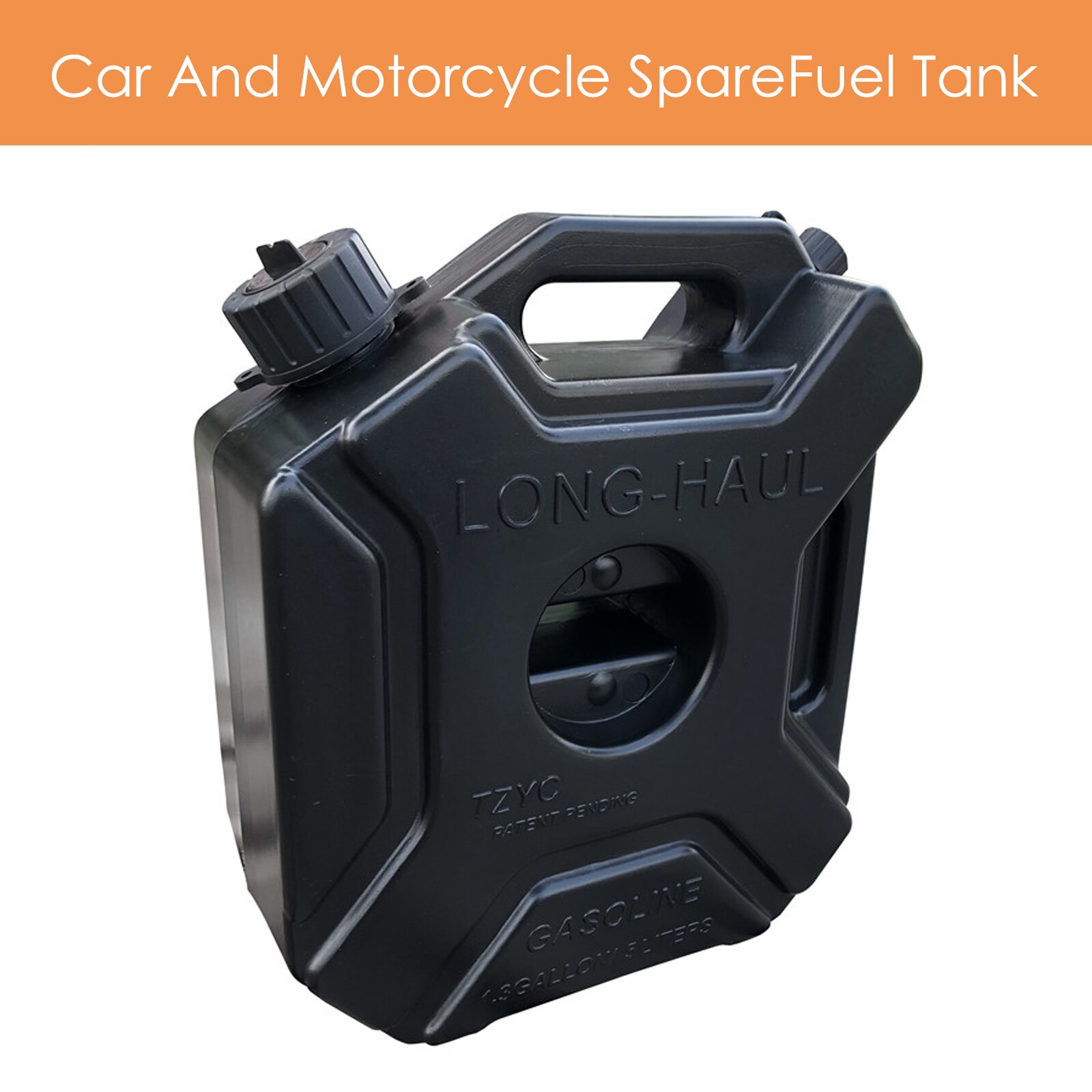 Réservoir de carburant pour essence Diesel 5l, noir, réservoir de secours pour moto, avec clé de verrouillage