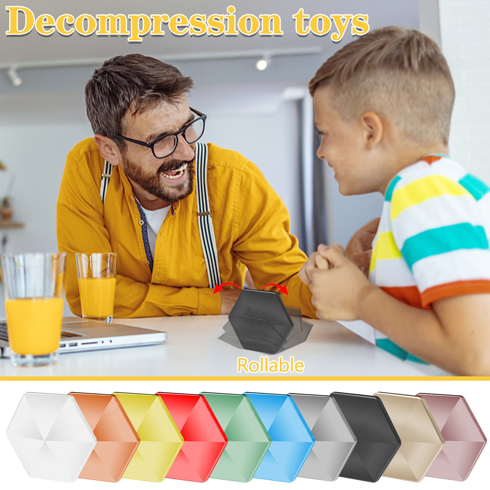 Fingerspitzen Schreibtisch Spielzeug Rotierenden Tasche Spielzeug Zappeln Kinetische Spinner Geburtstag Weihnachten Kinder Erwachsene Stress Relief Spielzeug