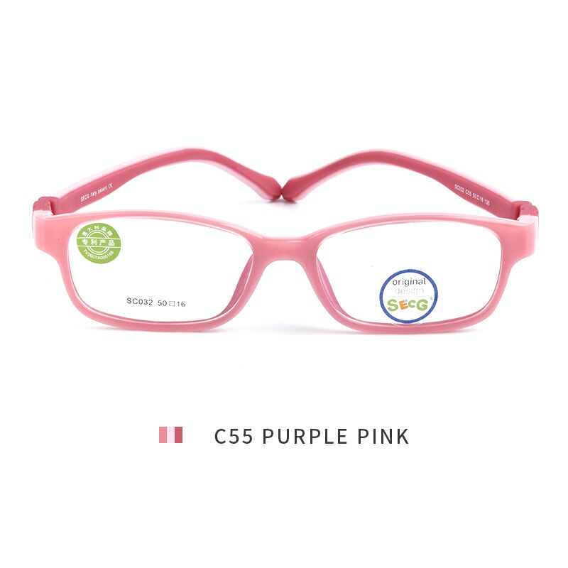 SECG-gafas suaves y flexibles ultraligeras para niños, montura De gafas ópticas para niños, gafas De vista, Lunettes De Vue Enfant: Azul