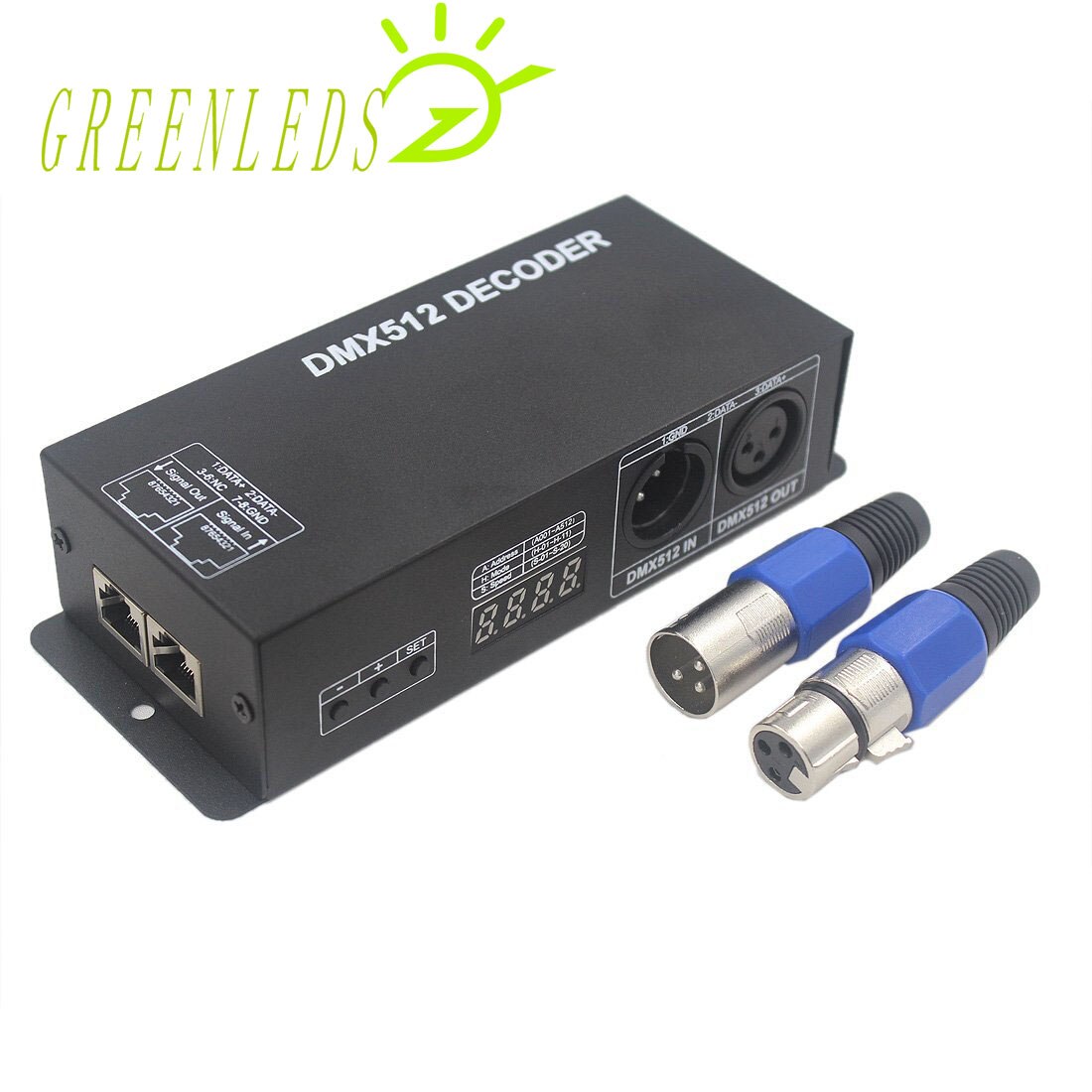 Led Rgbw Controller DMX512 Decoder Met Digitale Display 4 Kanaals JM-DMX-04 Met 3 Jaar Garanties Controller