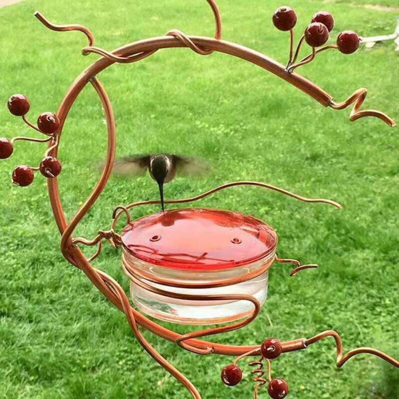 Courtyard Hanging Bird Feeder Hummingbird Feeder Metal Bracket Bird Feeder Bird Cage Pet Accessories