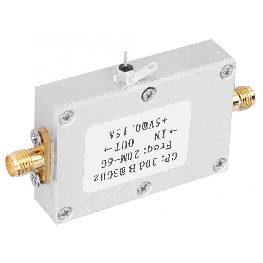 Frequency Counter RF Amplifier Low Noise Broadband Gain 30dB LNA 20M-6G Electric Components Frequency Meter