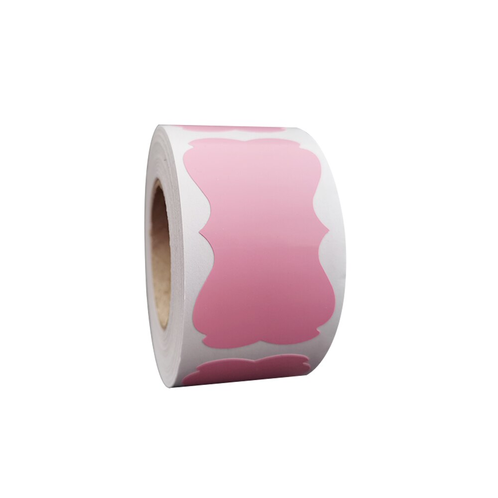 200Pcs Potten Voor Kruiden Voor Thuis Sticker Uitwisbare Waterdichte Beweegbare Blikjes Kleur Pvc Fles Schoolbord Stickers Voor Keuken Conv D: pink