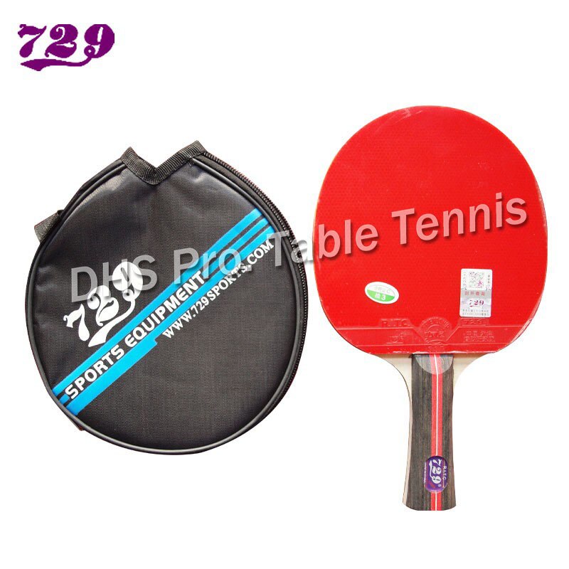 729 professioanl tafeltennis racket met rubber 5 lagen HOUT balde voor pingpong met gratis case