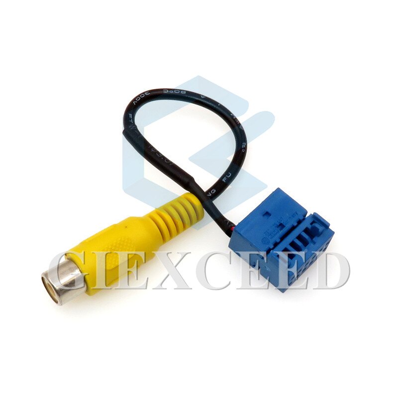 Automotive Vehicle Backup Camera Wiring Harness Reversing Video Wire Camera Conversion Cable Socket For VW BMW