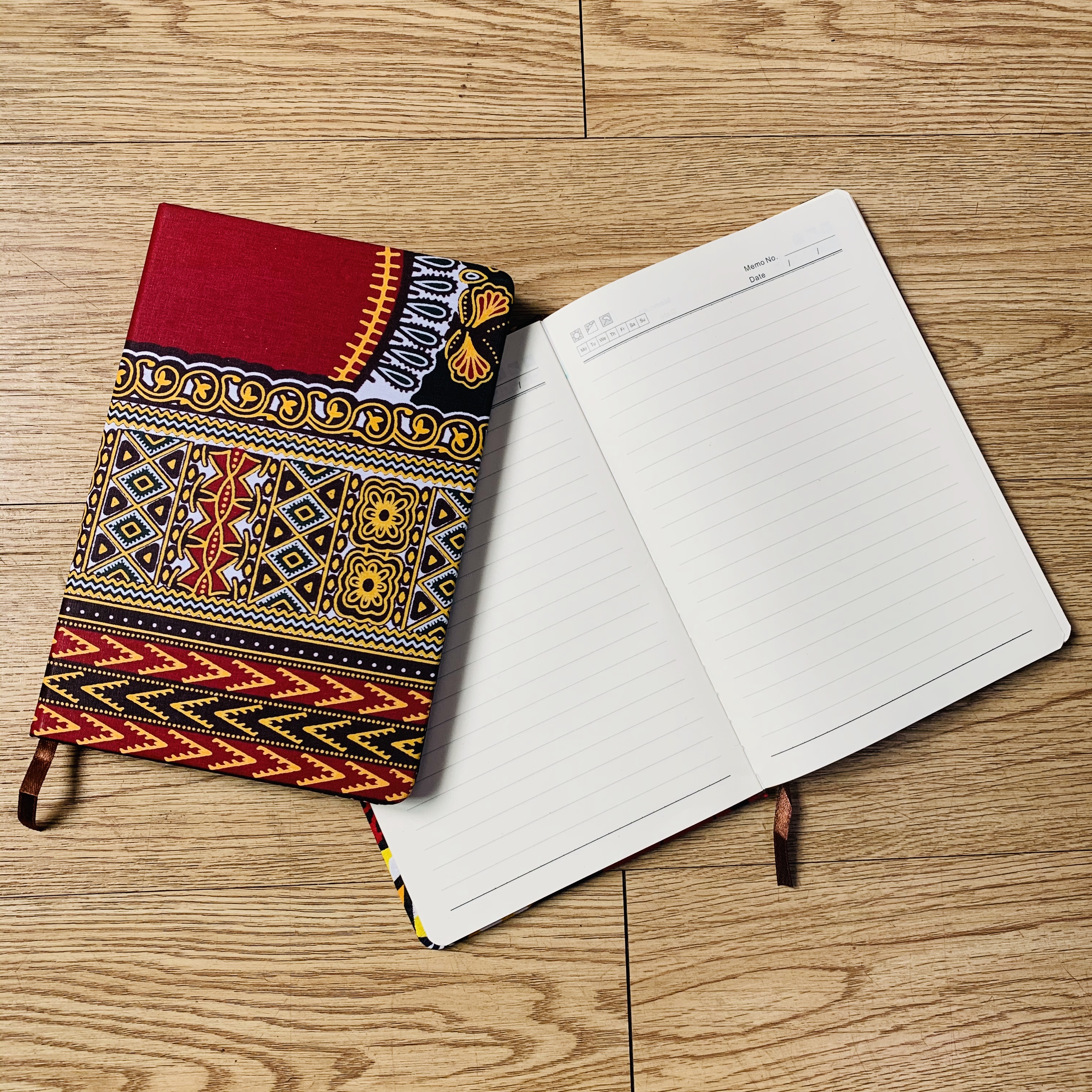 ankara Notebook A5 School Office Hard Cover Yearly Monthly Planning Papers Journal Notebook Daily Mem african accessories