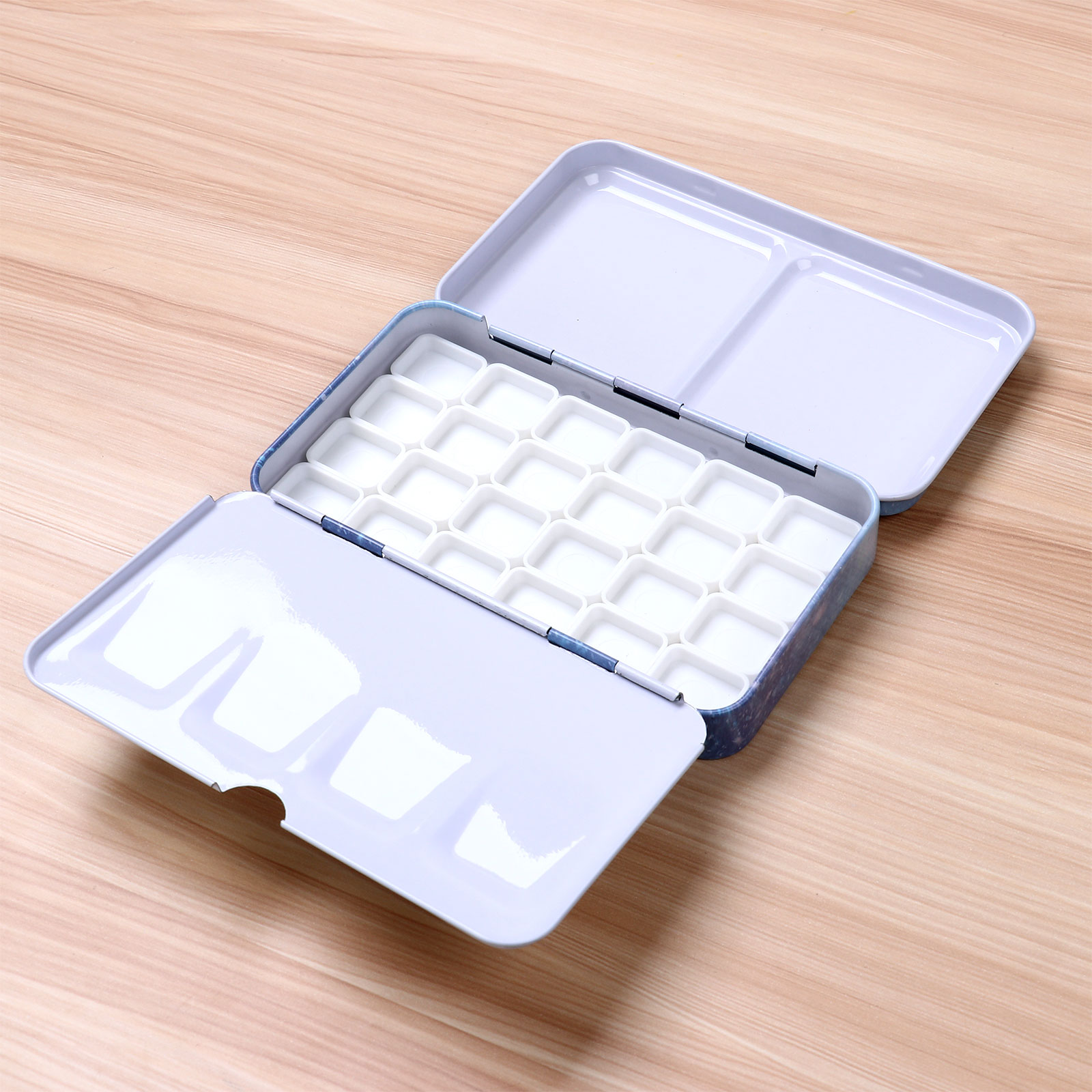 Mini Tin Box Airtight Leak Proof Palette Travel Painting Storage Tins Paint Tray Box for Watercolor Oil Gouache Acrylic Paints