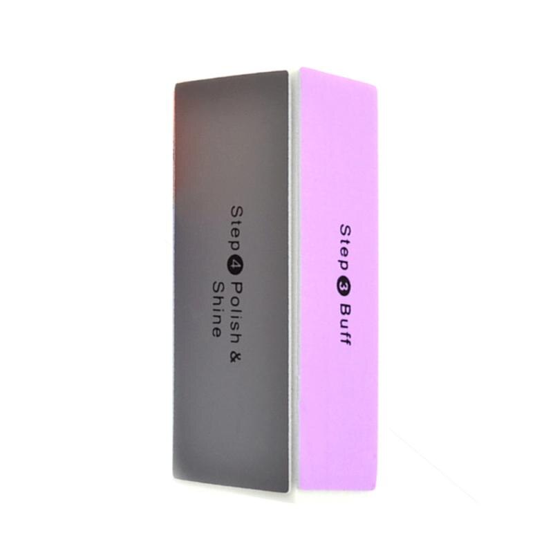 White Acrylic Nail Buffer Buffing Sanding Block Files Salon Art UK D