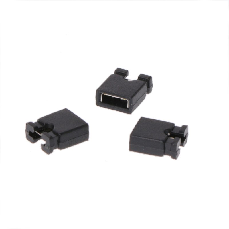 100 stk 2.54mm standard jumper blokker caps for harddisk cd dvd hovedkort