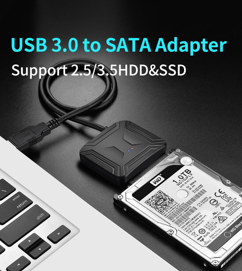 Usb 3.0 Naar Sata Adapter Converter Kabel USB3.0 Harde Schijf Converter Kabel Voor Samsung Seagate Wd 2.5 3.5 Hdd Ssd adapter