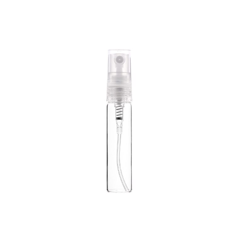 10pcs/lot 2/3/5/10ml Perfume bottle refilling perfume bottle plastic sprayer transparent glass bottle: 5ml transparent