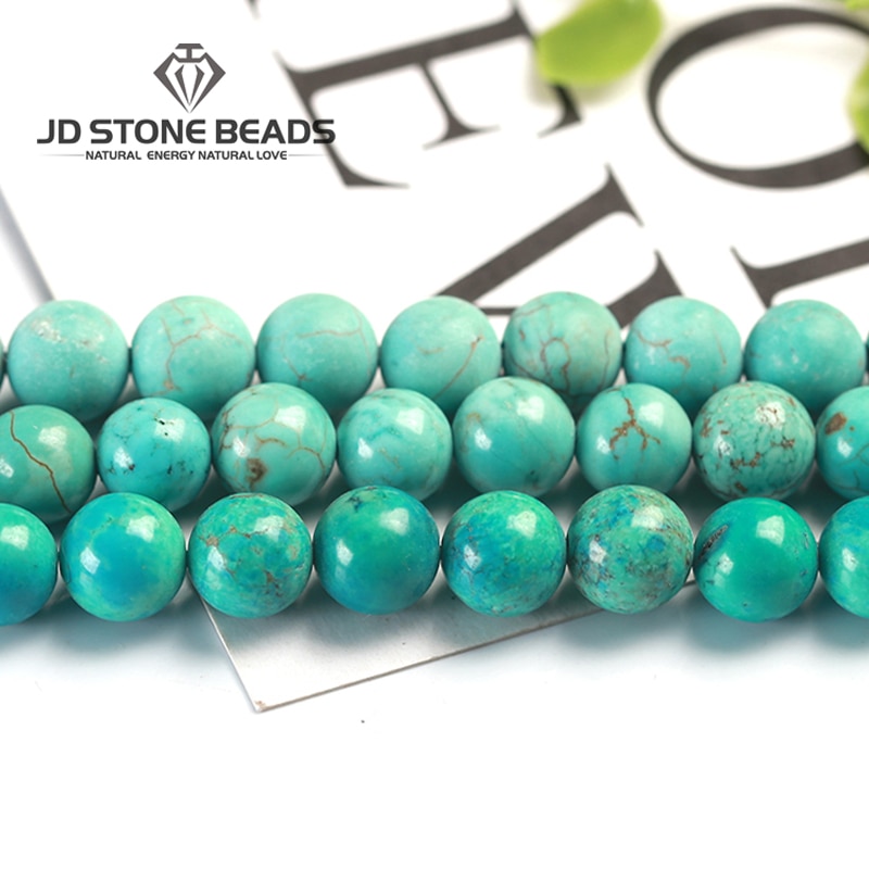 Blue Turquoise Matte Green Turquoise Semi-Finished Handmade Bracelet Stone loose beads Accessory For Jewelry Making