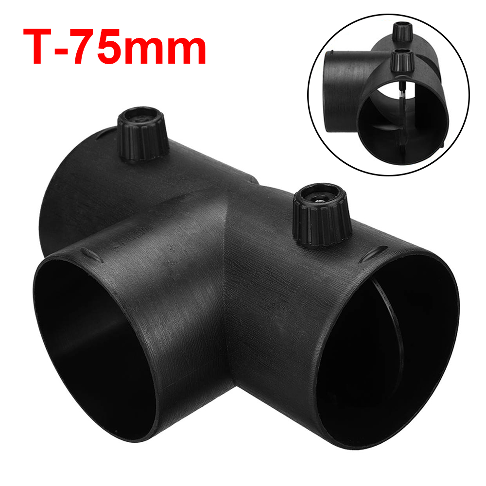 60Mm/75Mm Auto Verwarming Uitlaat Connector T/Y Socket Connector Verstelbaar Met Interne Flip Cover Geschikt Voor Webasto Verwarming: Blauw
