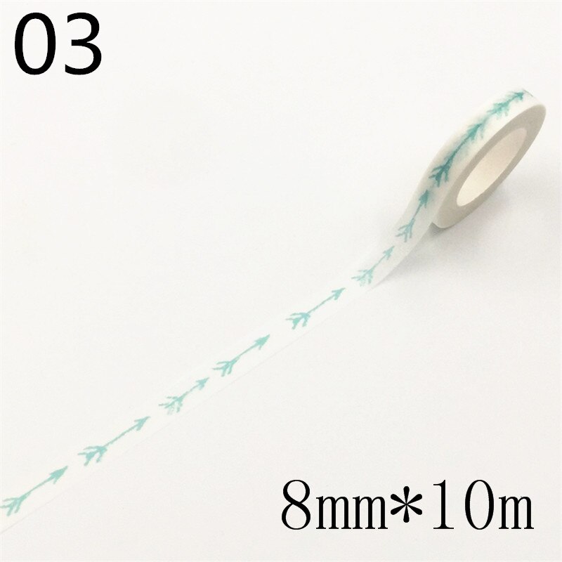 Basic pattern Decorative Adhesive Tape Masking Washi Tape DIY Scrapbooking Sticker Label School Office Supply: 03