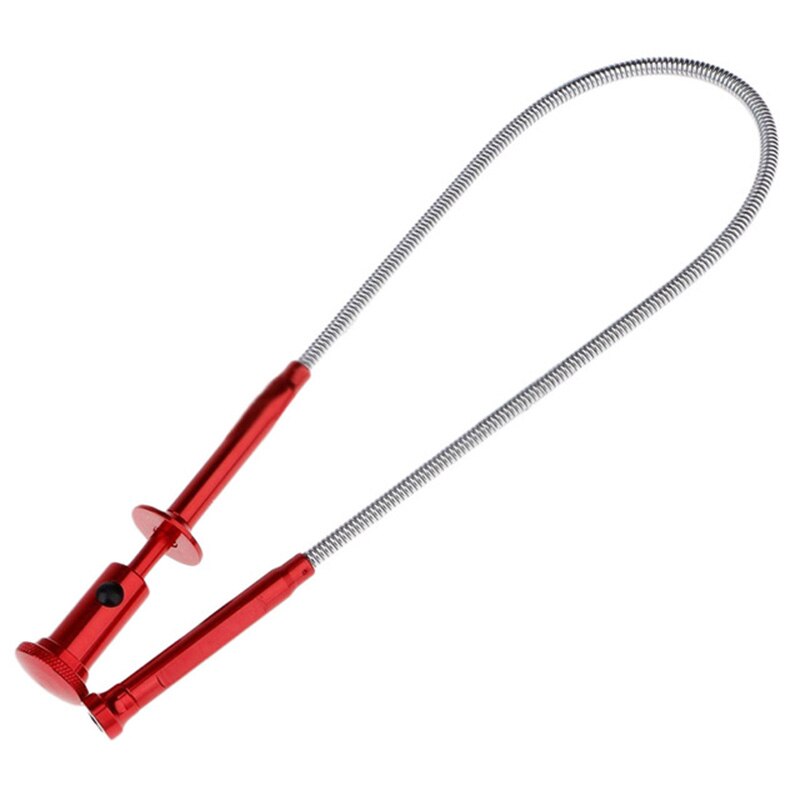 Flexible Claw Pick Up Tool Magnetic LED Light Grab Grabber Fingers Spring Red Magnet + 4 Claws + LED Light And Non-magnetic Part
