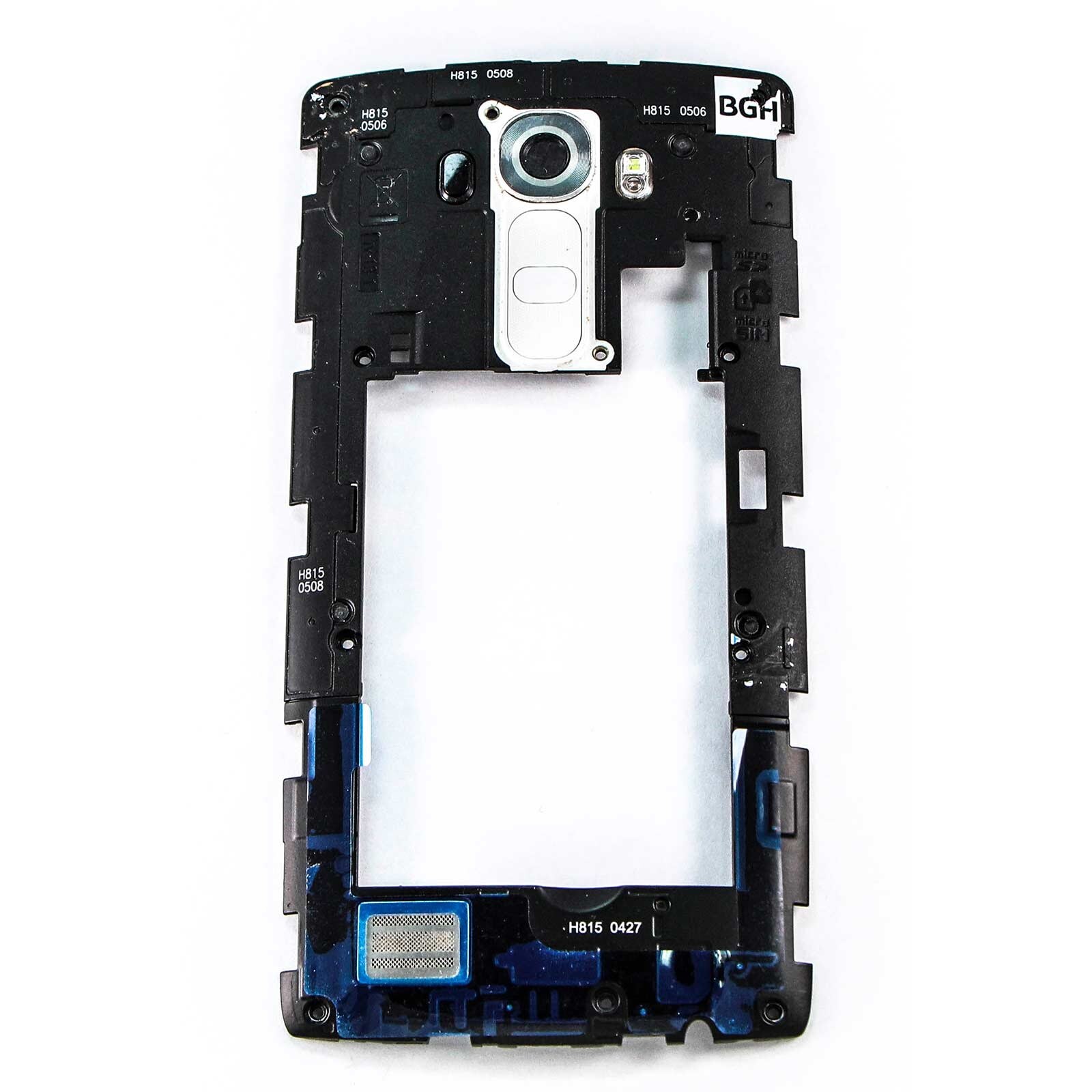 Voll Mittleren gehäuse LG G4 H815 Weiß ersatz Original verwendet