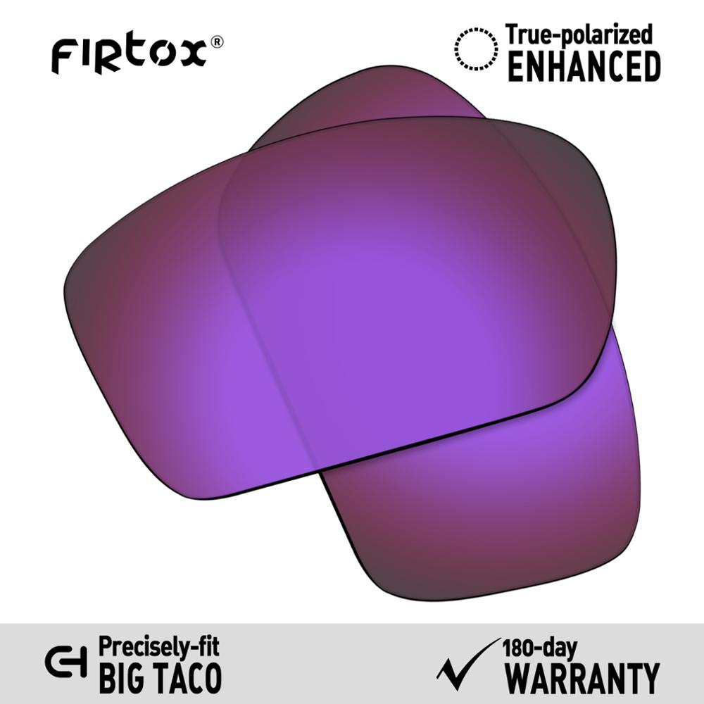 Firtox true  uv400 polarisoidut linssit korvaavat oakley big taco  oo9173 aurinkolasit (vain yhteensopiva linssi) - useita värejä: Violetti polarisoitunut