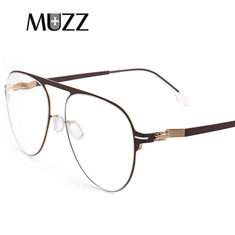 Montura de gafas ópticas de aleación de silicona para hombres, gafas graduadas para miopía , a la de gran tamaño montura de Metal, gafas ULTEM