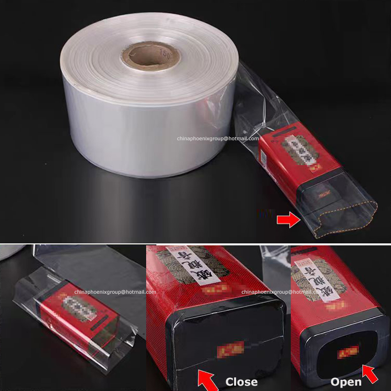 Pof Transparent Heat Shrinkable Plastic Wrap Packaging, Heat Shrink Plastic Wrap Film Bag Organizer, Thermal Packaging On Roll