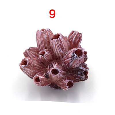 Symulacja akwarium żywe żywiczne ozdoby koralowe sztuczny koral ozdoby akwariowe kolorowe koralowe ozdoby akwariowe: Różowy